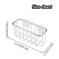 Stainless Steel Kitchen Sponge Holder, Double Suction Cup Creative Storage Basket for Kitchen and Bathroom, Dishwashing Sink Rag Holder, Multi-functional Storage Basket for Toilet Shelf