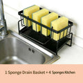 High Quality Kitchen Sink Tray, Integrated Sponge Rack, Multi-purpose Kitchen Countertop Storage Rack, Suitable for Rag, Dish Soap, Brush, Space Saving Bathroom Organizer, Kitchen Storage Rack, Kitchen Accessories